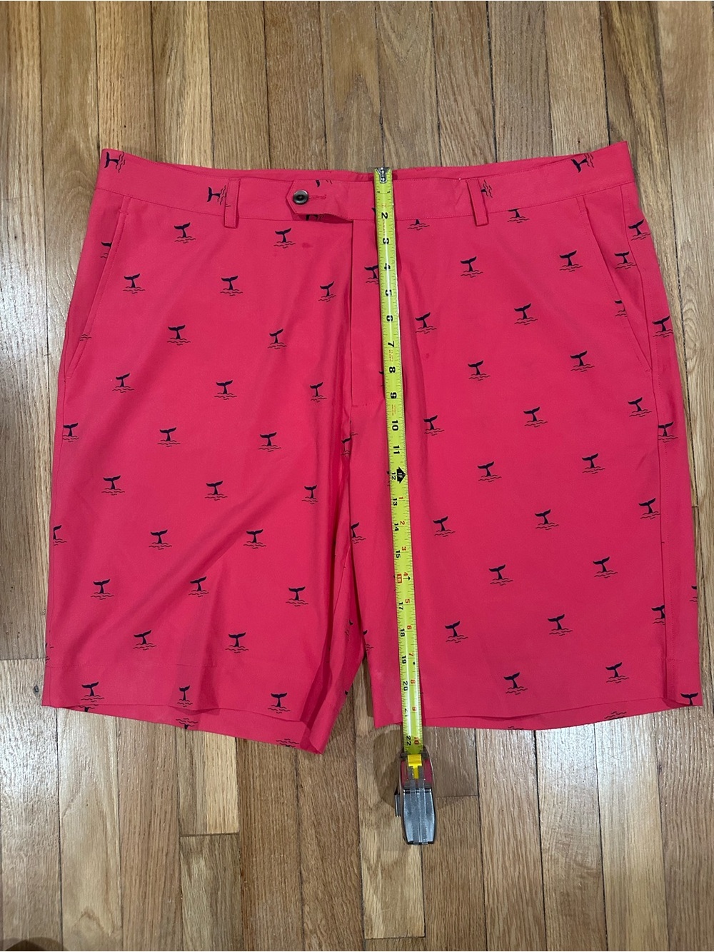 Fairway & Greene Tech Whale Tail Print Golf Shorts Men's Size 40 - Picture 3 of 8
